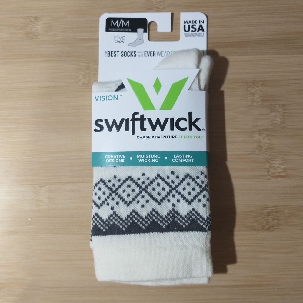 Swiftwick Vision Five Lodge Crew Socks - Unisex